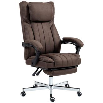 Vinsetto Silla de masaje 65x61x118 cm marr&oacute;n oscuro