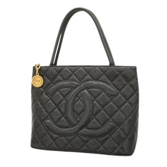 Chanel Pre-owned Tote Bags, female, Black, Size: ONE SIZE Pre-owned Vintage Tote Bag