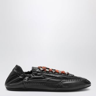 Prada Sneakers Collapse con ganci in nappa anticata nere