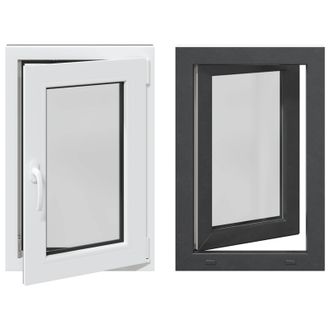 vidaXL Colore Interno Della Finestra Del Seminterrato Bianco Risor Vidaxl