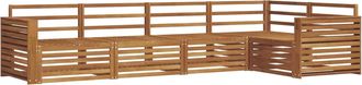vidaXL Conjunto De Sof&aacute;s De Exterior 5 Uds. Natural Vidaxl