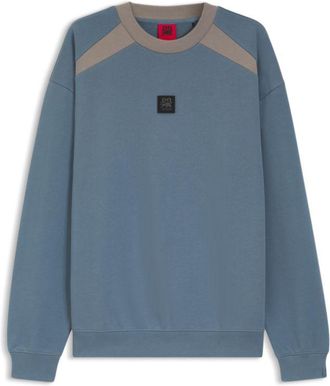 HUGO BOSS x RB cotton-terry sweatshirt with bull motif