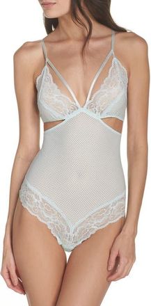 Chelsea28 Kiss Kiss Thong Teddy in Teal Surf at Nordstrom, Size Medium