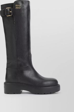 Miu Miu leather knee-high boots
