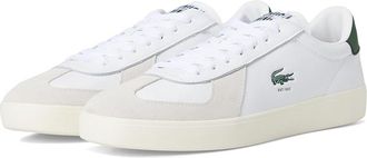 Lacoste Baseshot Pro Sneakers Mens Shoes White/Off White : 10.5 D - Medium, Leather