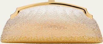 Judith Leiber Mini Venetian Gradient Crystal Clutch Bag
