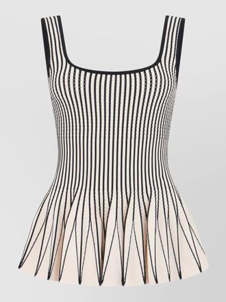 Elisabetta Franchi striped sleeveless mini dress