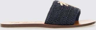 Manebì Sandalo Manebi in rafia con monogram ricamato
