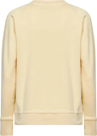 Isabel Marant Womens Sweatshirt Millyny Light Yellow Cotton Blend Sweatshirts Sweater