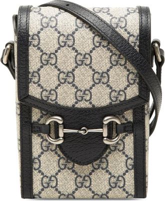 Gucci Pre-owned Gucci Mini GG Supreme Horsebit 1955 Crossbody Ladies LUDJWGGJXTQV6I51