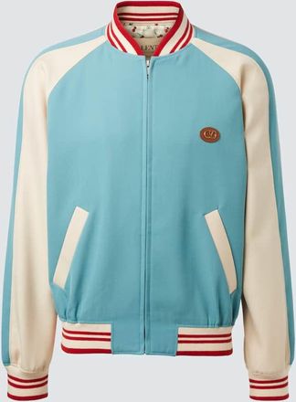 Valentino Giacca varsity in lana con logo