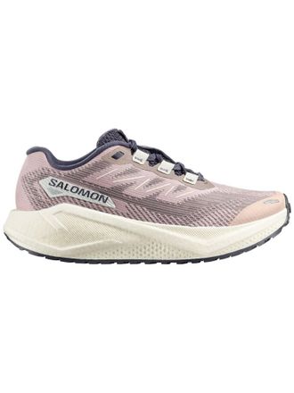 Salomon Womens Aero Blaze 3 Grvl Running Shoes In Shadow Gray/ Vanilla Ice/ Nine Iron
