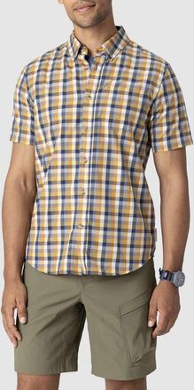Outdoor Research Rooftop Short Sleeve Button-Down Shirt in Sedona Plaid at Nordstrom, Size Xx-Large