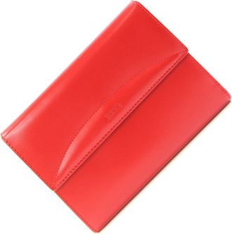 Loewe Red Color Leather Wallet (Tri-Fold) (Pre-Owned)