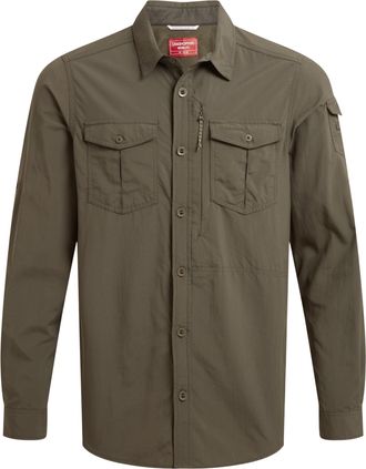 Craghoppers Mens Adventure III Nosilife Long-Sleeved Shirt (Woodland Green) - Dark Green - Size X-Large