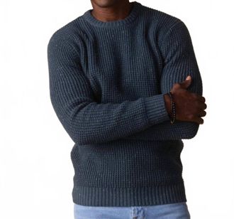 The Normal Brand Seawool Nep Crewneck Sweater In Waterloo
