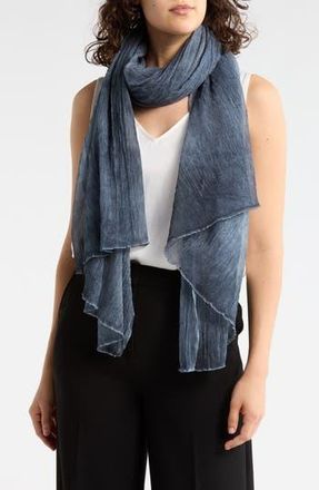 Eileen Fisher Maltinto Textured Silk Scarf in Eclipse at Nordstrom Rack