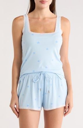 Honeydew Intimates Revival Rib Short Pajamas in Frosty Stars at Nordstrom Rack, Size X-Small