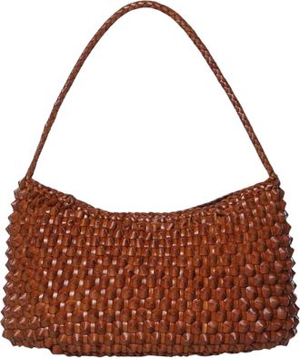 Dragon Diffusion Bolso de hombro Basil Cactus Weave - Bags - Mujer - Marr&oacute;n - ONE SIZE
