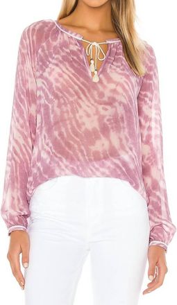 Paige Clarissa Blouse In Lilac Sachet