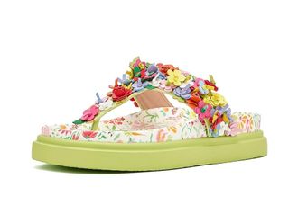 Blue by Betsey Johnson Kammeron Womens Sandals Natural Floral : 5.5 M, Synthetic