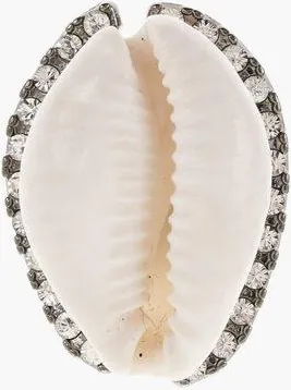 Dsquared2 Shell And Rhinestones Single Clip-On Earring size Unica