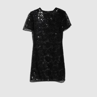 Gucci Embroidered Tulle Dress With Sequins, Ready-to-wear