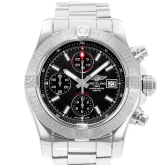 Breitling Pre-owned Breitling Avenger II Chronograph Automatic Chronometer Black Dial Mens Watch A1338111/BC32