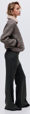 H&M Flared Tailored Trousers in Dark Dusty Green at Nordstrom, Size 14