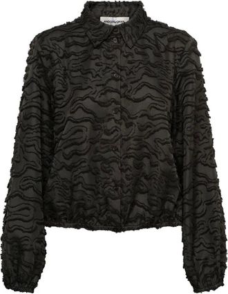 &Co Woman Wendelien Blouse - Dames - Blouses & Shirts - Zwart - Maat: L Poliester