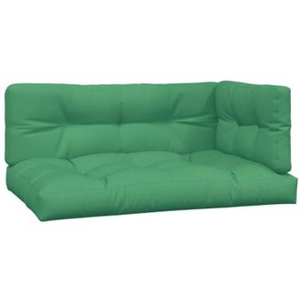 vidaXL Cojines Para Palets 3 Unidades Tela Verde Vidaxl
