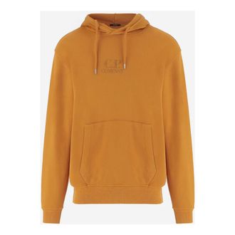 C.P. Company C.p. Company, Hoodies & sweatvesten, Heren, Oranje, L, Katoen, Cotton Sweatshirt With Logo