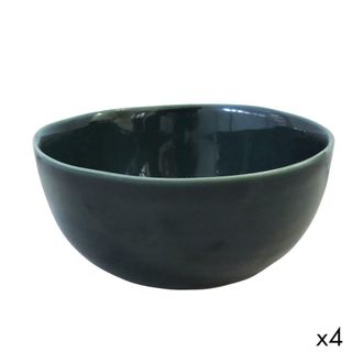 Decoclico Juego de 4 boles cer&aacute;mica verde