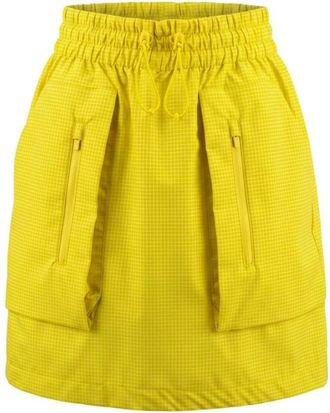 Trussardi Korte Geruite Rok - Dames - Rokken - Geel - Maat: S Polyamide