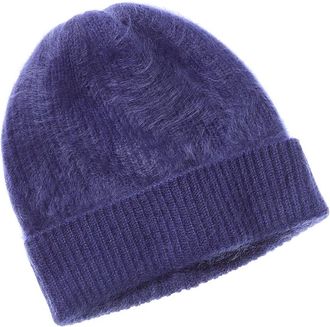 Sofiacashmere Sofiacashmere Brushed Cashmere Chunky Rib Hat