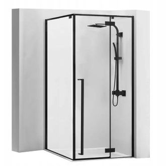 Rea Rea - Mampara De Ducha Fargo Negro Mat 90x90