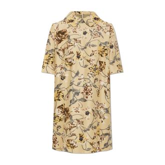 Kenzo Abito con Motivo Floreale - - Dresses - Donna - Giallo - S