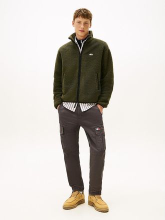 Tommy Hilfiger Mens Tommy Jeans Tapered Cargo Pant - Black - 30W x 34L