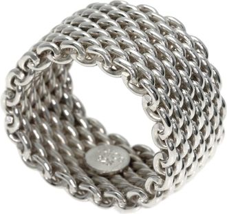 Tiffany & Co. Silver Silver Band Ring (Pre-Owned)