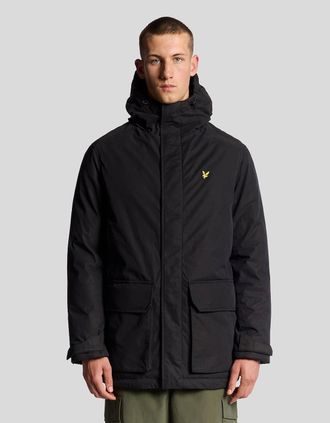 Lyle & Scott Lyle And Scott Mens Heavyweight Hooded Parka - Black - Size: 40/Regular