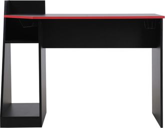Mobili Rebecca Mobili Rebecca - Rebecca Mobili Escritorio Gaming Mesa Pc Negro Rojo Madera Dise&ntilde;o Moderno Con Accesorios