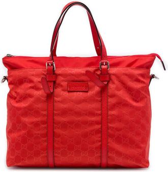 Gucci Pre-owned Gucci GG Nylon Satchel Ladies 1678VJZ4VCSNS9F1