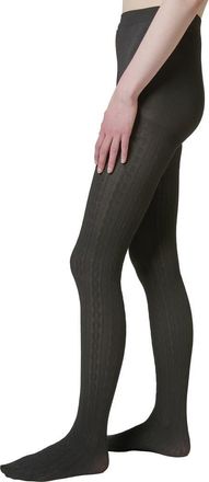 Stems Cable Tights in Black at Nordstrom, Size Large