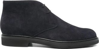 Ortigni Heren Schoenen Geveterd Blauw Aw 25 - Heren - Veterlaarzen - Blauw - 40 EU - Su&egrave;de - Schoenen