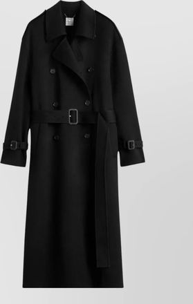 Toteme wool double-breasted belted fitted jacket