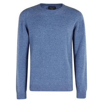 Roberto Collina Maglieria Girocollo - - Knitwear - Uomo - Blu - L