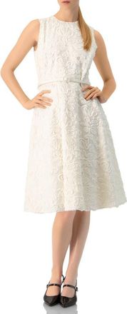 Ivonne Sleeveless Midi Sheath Dress in Ivory at Nordstrom, Size 14