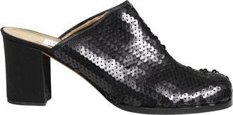 Dolce & Gabbana Mules Sandalen - Dames - Muiltjes - Zwart - 40 EU - Leer - Schoenen