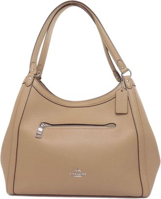 Coach Beige Leather Tote Bag (Pre-Owned)