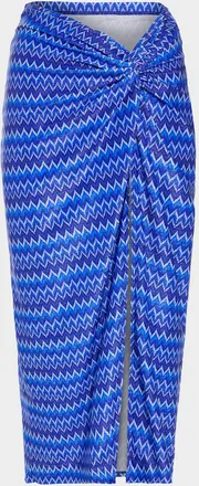 Ramy Brook Xana Glitter Wave Coverup Skirt